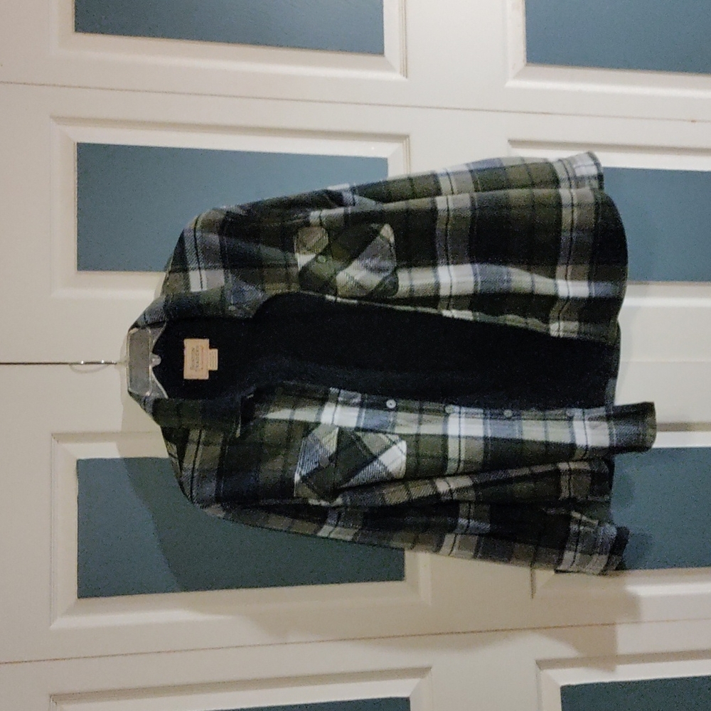 XL men's fleece lined flannel jacket